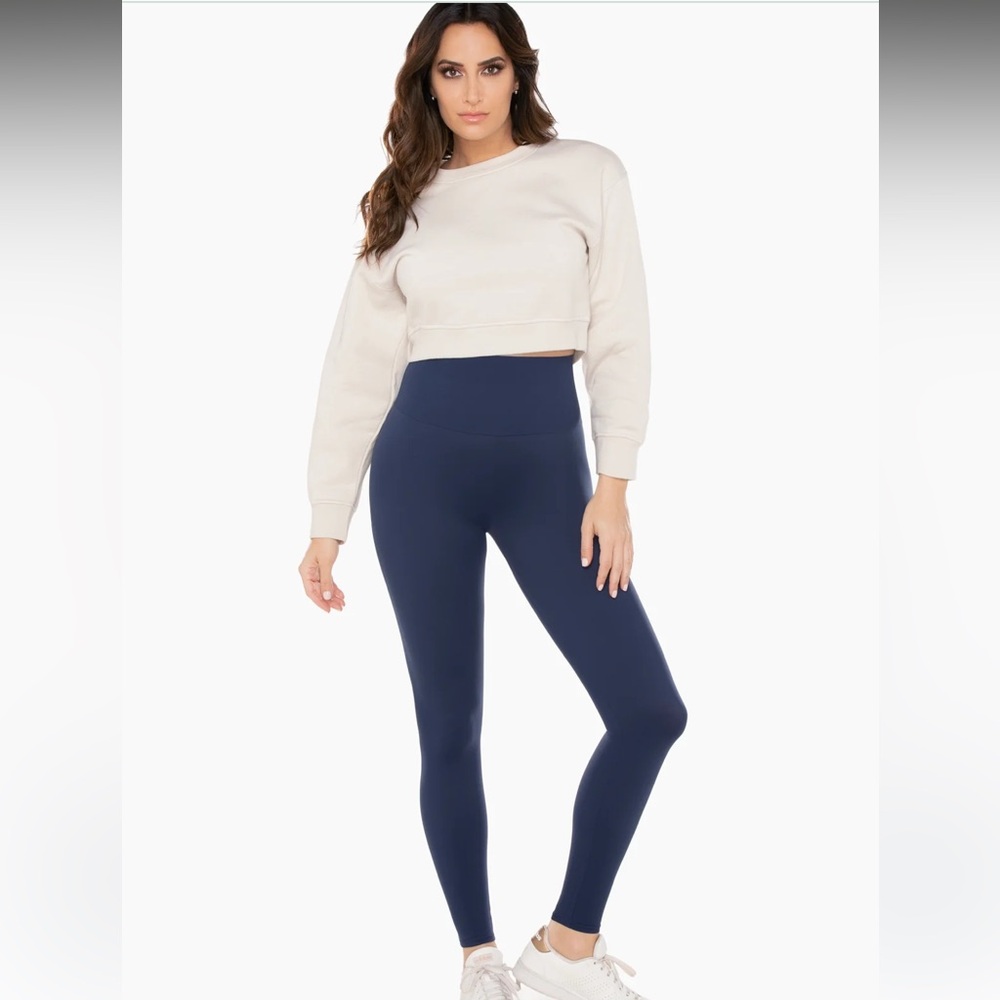 NWT Miraclesuit Tummy Control Athleisure Legging in Dress Blues | Size L